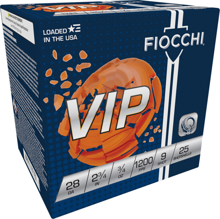 VIP TARGET 28 GAUGE 2-3/4'' # 9 SHOT SHOTGUN AMMO VIP TARGET 28 GAUGE 2-3/4'' 3/4OZ # 9 SHOT 25/BOX