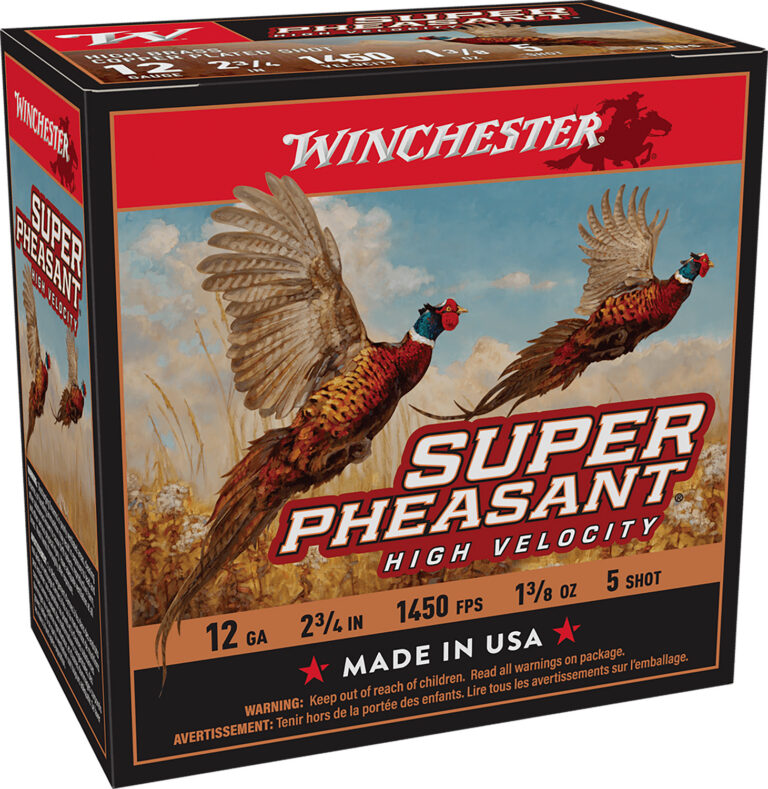 Winchester Ammo X12PHV5 Super Pheasant High Velocity High Brass 12Gauge 2.75" 1 3/8oz 5Shot 25 Per Box/10 Case