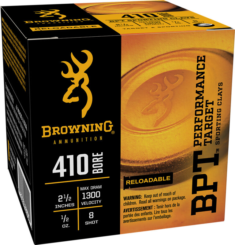 Browning Ammo B193634128 BPT 410 Gauge 2.5" 1/2 oz 8 Shot 25 Bx/ 10 Cs
