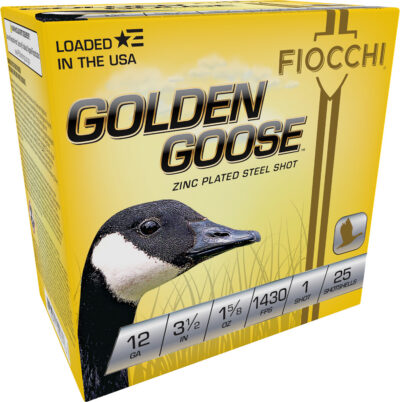 Fiocchi 1235GG1 Golden Goose  12Gauge 3.50″ 1 5/8oz 1Shot 25 Per Box/10 Case