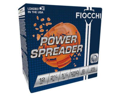 Fiocchi 12SSCX8 Exacta Rino Spreader 12 Gauge 2.75″ 1 1/8 oz 8 Shot 25 Bx/ 10 Cs