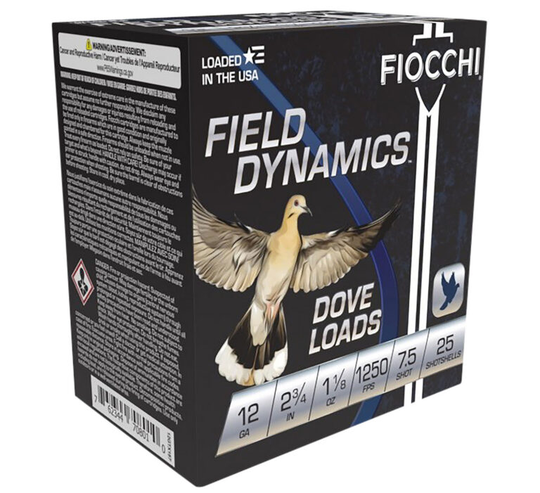 DOVE & QUAIL 12 GAUGE 2-3/4'' #7.5 SHOT SHOTGUN AMMO DOVE & QUAIL 12 GAUGE 2-3/4'' 1-1/8OZ #7.5 SHOT 25/BOX