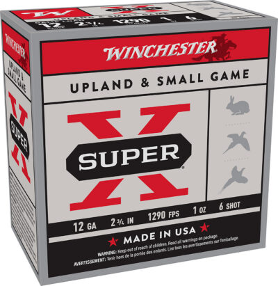 Winchester Ammo XU126 Super X Game Load 12Gauge 2.75″ 1oz 6Shot 25 Per Box/10 Case