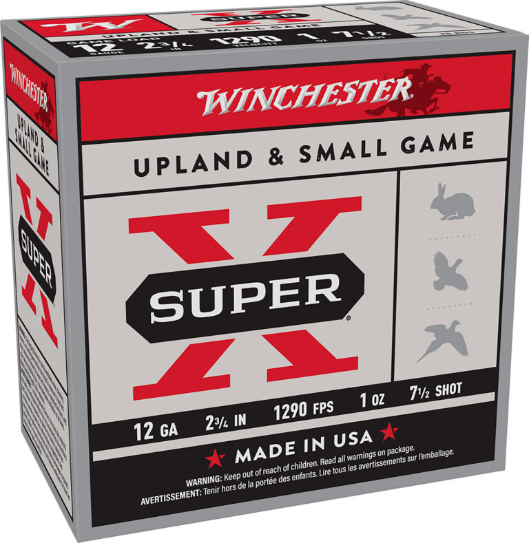 SUPER-X 12 GAUGE 2-3/4'' #7.5 SHOT SHOTGUN AMMO SUPER-X 12 GAUGE 2-3/4'' 1 OZ #7.5 SHOT 25/BOX
