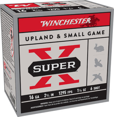 Winchester Ammo X16H6 Super X Heavy Game Load 16Gauge 2.75″ 1 1/8oz 6Shot 25 Per Box/10 Case