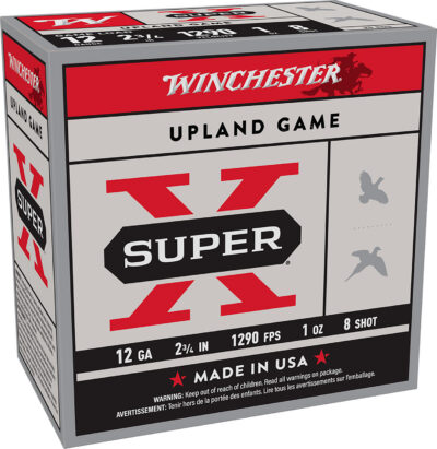 Winchester Ammo XU128 Super X Game Load 12 Gauge 2.75″ 1oz 8Shot 25 Per Box/10 Case