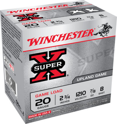 Winchester Super-X Game Load 20 ga. 2.75 in. 7/8 oz. 8 Shot 25 rd.
