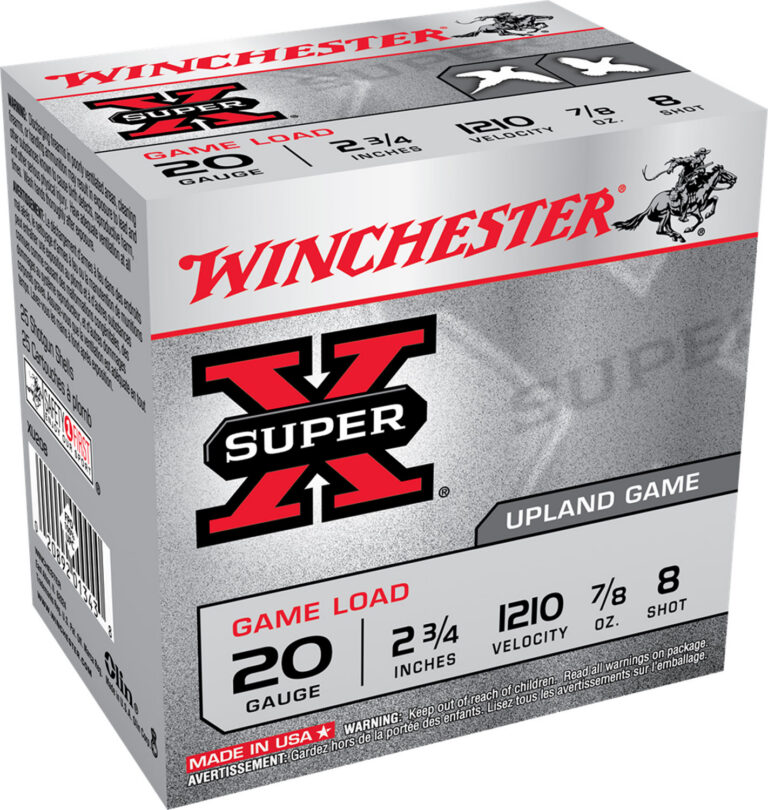 Winchester Super-X Game Load 20 ga. 2.75 in. 7/8 oz. 8 Shot 25 rd.