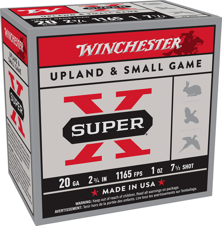 SUPER-X 20 GAUGE 2-3/4'' #7.5 SHOT SHOTGUN AMMO SUPER-X 20 GAUGE 2-3/4'' 1 OZ #7.5 SHOT 25/BOX