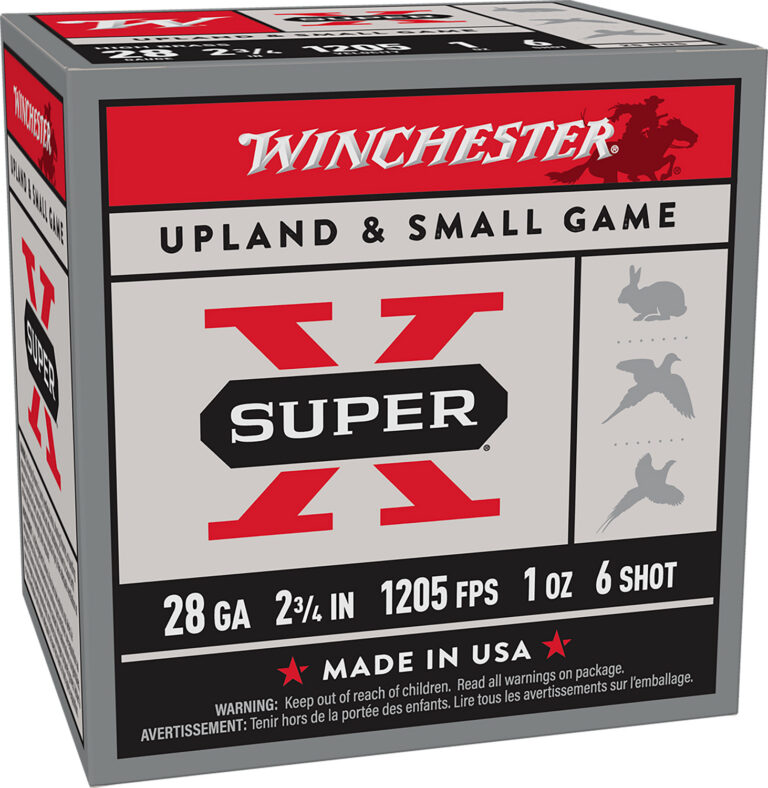 Winchester Ammo X28H6 Super X Heavy Game Load High Brass 28Gauge 2.75" 1oz 6Shot 25 Per Box/10 Case