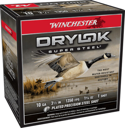 Winchester Ammo XSC10T Drylok Super Steel Magnum 10Gauge 3.50″ 1 5/8oz TShot 25 Per Box/10 Case
