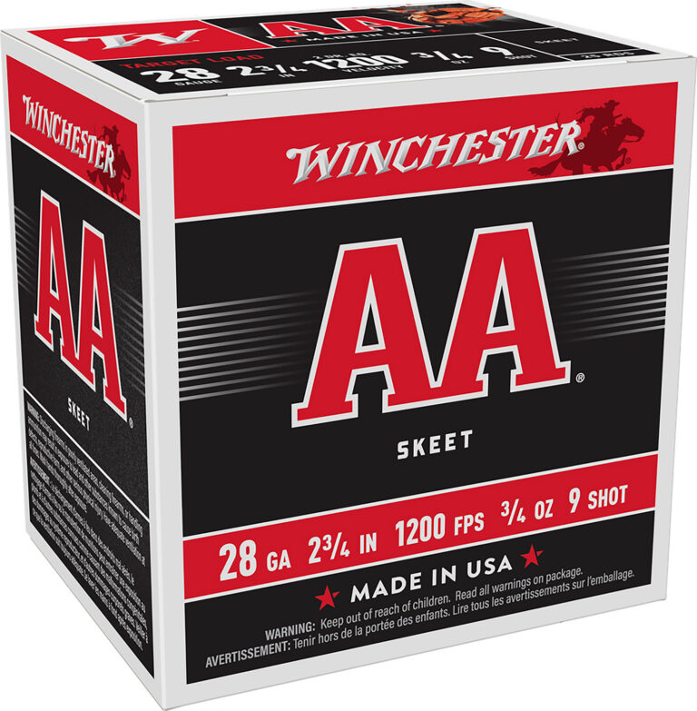 AA 28 GAUGE 2-3/4'' #9 SHOT SHOTGUN AMMO AA 28 GAUGE 2-3/4'' 3/4 OZ #9 SHOT 25/BOX