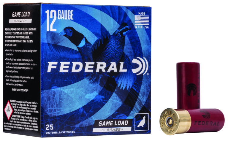 Federal H1264 Game-Shok High Brass 12Gauge 2.75" 1 1/4oz 4Shot 25 Per Box/10 Case