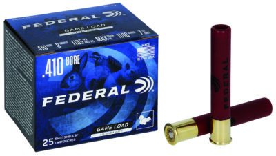 GAME LOAD UPLAND HI-BRASS 410 BORE 3” #7.5 SHOT SHOTGUN AMMO GAME LOAD UPLAND HB 410 BORE 3” 11/16OZ #7.5 SHOT 25/BOX