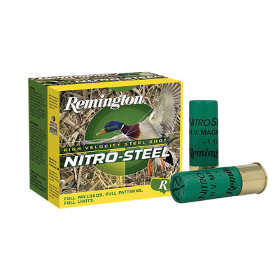 Remington Ammunition 20864 Nitro-Steel High Velocity 12Gauge 3″ 1 3/8oz 4Shot 25 Per Box/10 Case