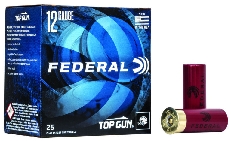 TOP GUN 12 GAUGE 2-3/4'' #7.5 SHOT SHOTGUN AMMO TOP GUN 12 GAUGE 2-3/4'' 1-1/8OZ #7.5 SHOT 1200 FPS 25/BOX