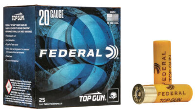 TOP GUN AMMO 20 GAUGE 2-3/4” 7/8 OZ #9 SHOT TOP GUN 20 GAUGE 2-3/4” 7/8OZ #9 SHOT 25/BOX