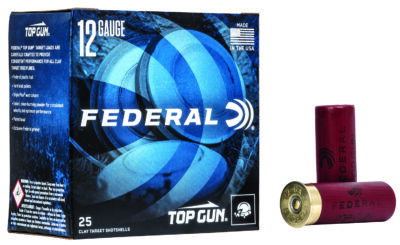 TOP GUN LIGHT AMMO 12 GAUGE 2-3/4” 1-1/8 OZ #9 SHOT TOP GUN 12 GAUGE 2-3/4” 1-1/8OZ #9 SHOT 25/BOX