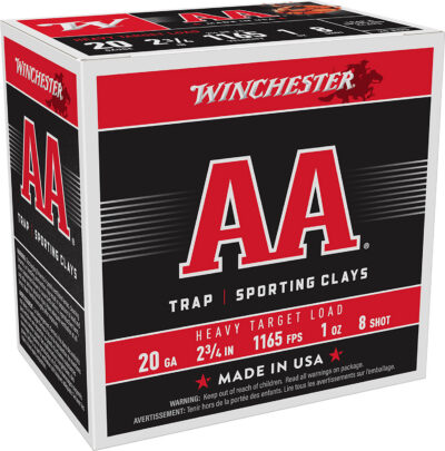Winchester Ammo AAH208 AA Heavy 20Gauge 2.75″ 1oz 8Shot 25 Per Box/10 Case
