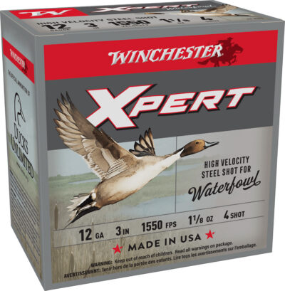 Winchester Ammo WEX1234 Super X Xpert High Velocity 12Gauge 3″ 1 1/8oz 4Shot 25 Per Box/10 Case