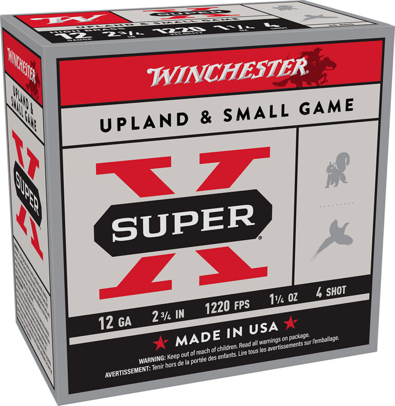 Winchester Ammo X12P4 Super X Game Load High Brass 12Gauge 2.75" 1 1/4oz 4Shot 25 Per Box/10 Case *Pheasant