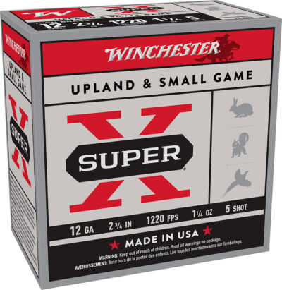 Winchester Ammo X12P5 Super X Game Load High Brass 12Gauge 2.75″ 1 1/4oz 5Shot 25 Per Box/10 Case *Pheasant