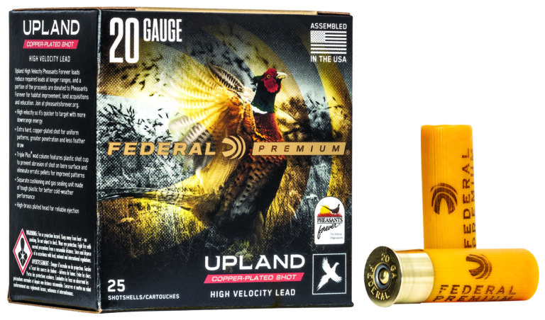 Federal PF2046 Premium Wing-Shok Pheasant Forever High Velocity 20Gauge 2.75" 1oz 6Shot 25 Per Box/10 Case
