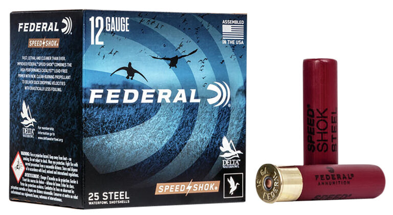 FEDERAL SPEED-SHOK HIGH VELOCITY STEEL 12GA 3-1/2" 1-3/8OZ BB AMMO 25RD