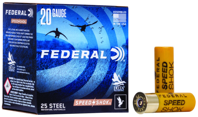 SPEED-SHOK 2O GAUGE 2-3/4'' #7 SHOT SHOTGUN AMMO SPEED-SHOCK 20 GAUGE 2-3/4'' 3/4OZ #7 SHOT 25/BOX
