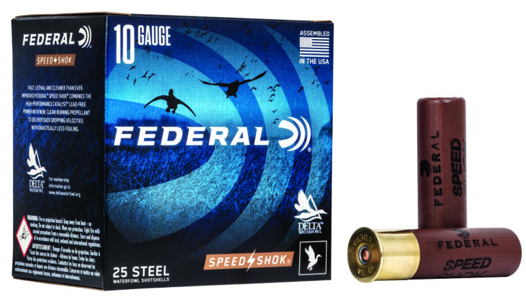 Federal WF1072 Speed-Shok 10Gauge 3.50" 1 1/2oz 2Shot 25 Per Box/10 Case