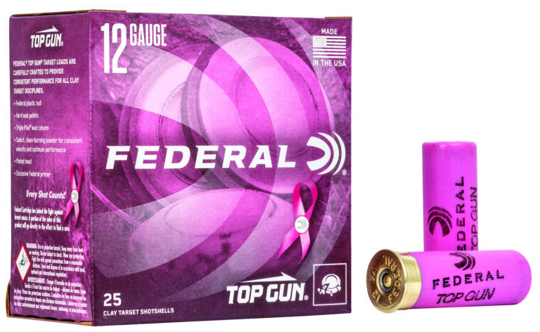 TOP GUN PINK HULL AMMO 12 GAUGE 2-3/4'' 1-1/8 OZ #8 SHOT TOP GUN PINK HULL 12 GAUGE 2-3/4'' 1-1/8OZ #8 SHOT 25/BOX