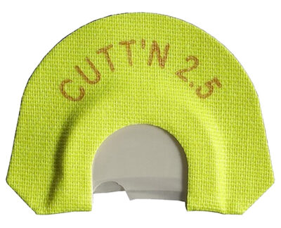 HS Strut 05904 Cuttn 2.5  Diaphragm Call Double Reed Attracts Turkeys Yellow