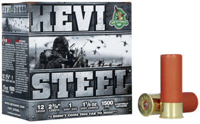 HEVI-Shot HS61221 HEVI-Steel  12Gauge 2.75″ 1 1/8oz 1Shot 25 Per Box/10 Case