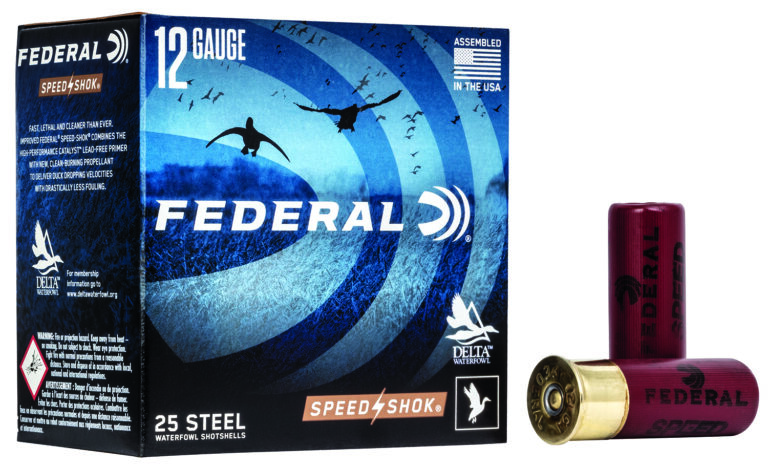 FEDERAL SPEED-SHOK HIGH VELOCITY STEEL 12GA 2-3/4'' 1-1/8OZ 4 AMMO 25RD