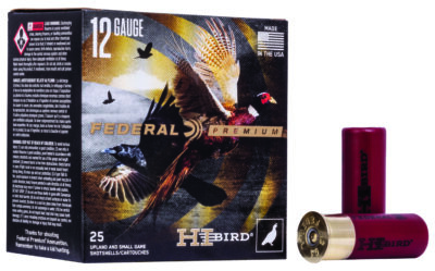 Federal HVF12H5 Premium Hi-Bird 12Gauge 2.75″ 1 1/4oz 5Shot 25 Per Box/10 Case