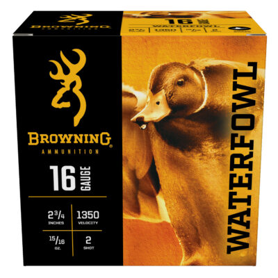 Browning Ammo B193411622 BXD Waterfowl 16 Gauge 2.75″ 15/16 oz 2 Shot 25 Bx/ 10
