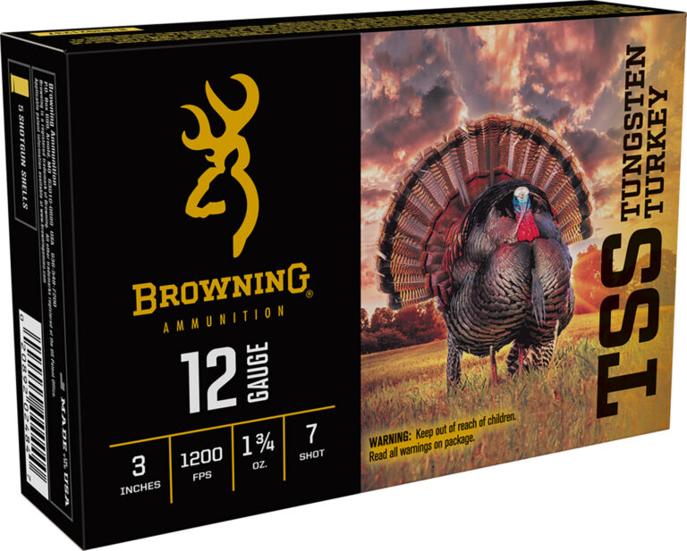 Browning Ammo B193921237 TSS Tungsten  12 Gauge 3" 1 3/4 oz 7 Shot 5 Bx/ 10 Cs