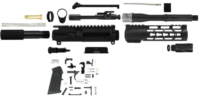 TacFire SSPK300LPK7K AR-15 Pistol Build Kit  300 Blackout Black