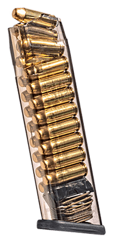 ETS Group GLK2020 Pistol Mags 20rd Extended 10mm Auto Compatible w/Glock 20/29/40 Clear Polymer
