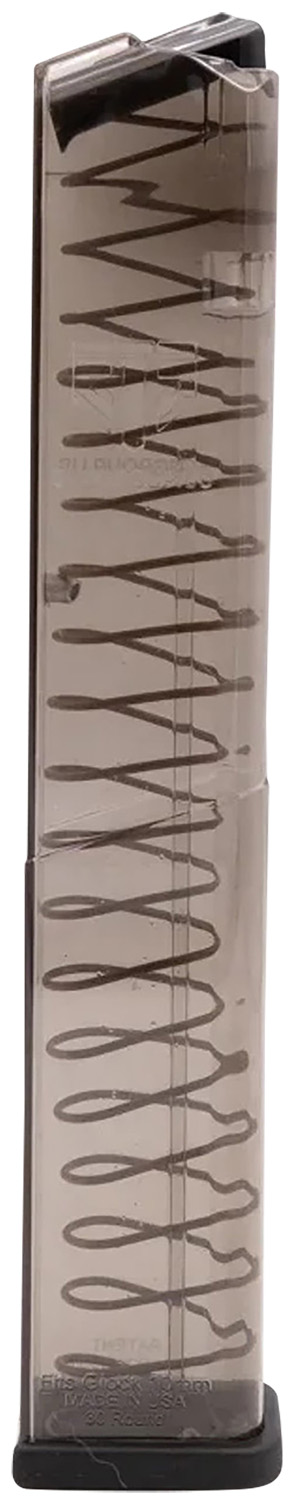 ETS Group GLK2030 Pistol Mags 30rd Extended 10mm Auto Compatible w/Glock 20/29/40 Clear Polymer
