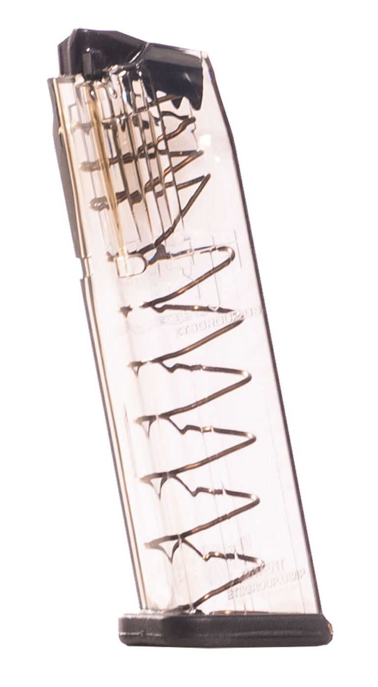 ETS Group SW9MP17 Pistol Mags Clear Detachable 17rd 9mm Luger for S&W M&P (Except Shield Variant)