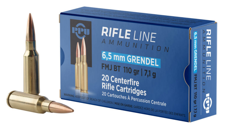 PPU PP6GF Standard Rifle 6.5Grendel 110gr Full Metal Jacket Boat Tail 20 Per Box/25 Case