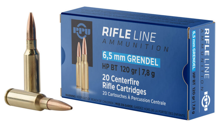 PPU PP6GH Standard Rifle 6.5Grendel 120gr Hollow Point Boat Tail 20 Per Box/25 Case