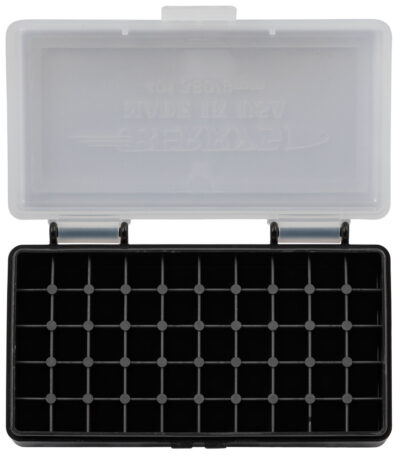 Berry’s 71933 Ammo Box  9mm/380ACP Clear/Black Polypropylene 50rd