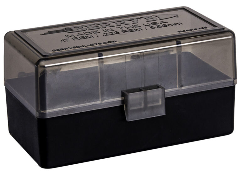 Berry's 29682 Ammo Box  223Rem/5.56NATO Smoke/Black Polypropylene 50rd