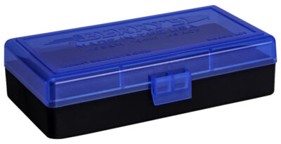 Berry’s 38861 Ammo Box  40S&W/45ACP Blue/Black Polypropylene 50rd