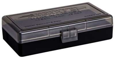 Berry’s 13897 Ammo Box  40S&W/45ACP Smoke/Black Polypropylene 50rd