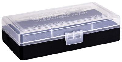 Berry’s 67425 Ammo Box  40S&W/45ACP Clear/Black Polypropylene 50rd