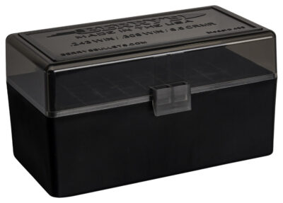 Berry’s 46826 Ammo Box  243/308Win Smoke/Black Polypropylene 50rd
