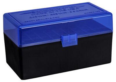 Berry’s 50199 Ammo Box  270Win/30-06Springfield Blue/Black Polypropylene 50rd